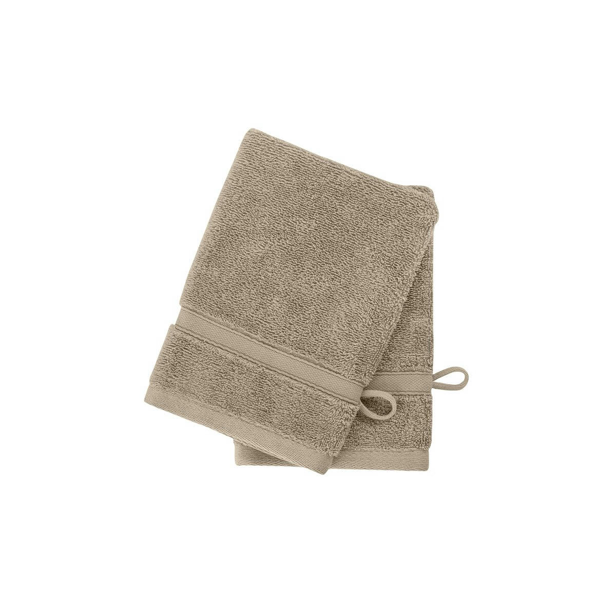 ORGANIKA - 2 gants en coton bio Corde 16x22 cm
