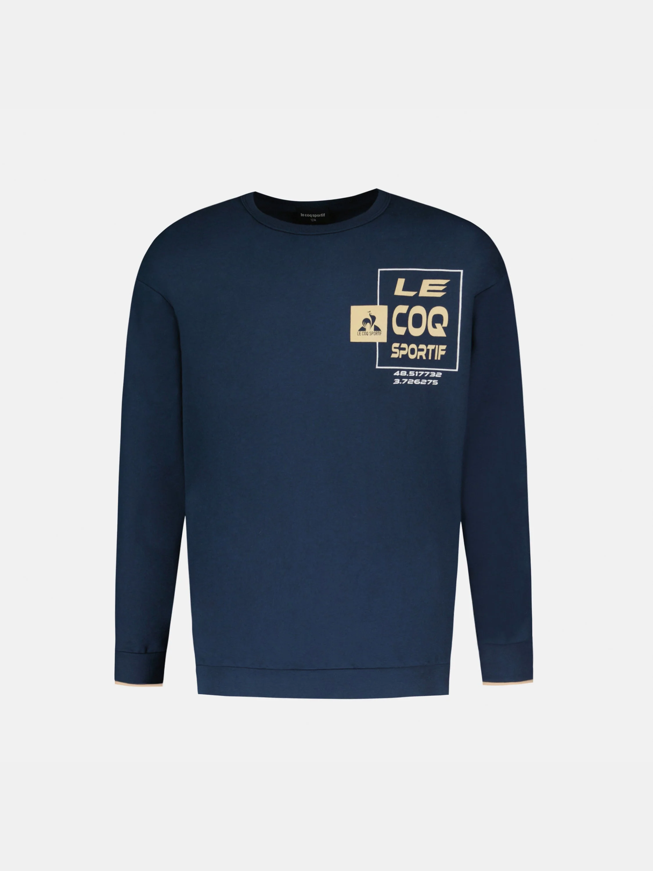 Sweatshirt en molleton léger avec impression logo patch