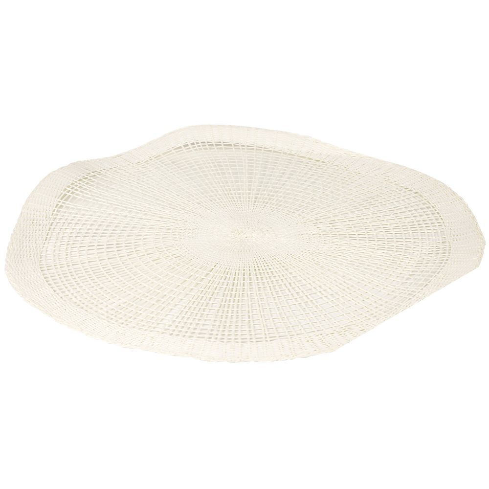 Set de table rond papier ajouré blanc Ø38cm