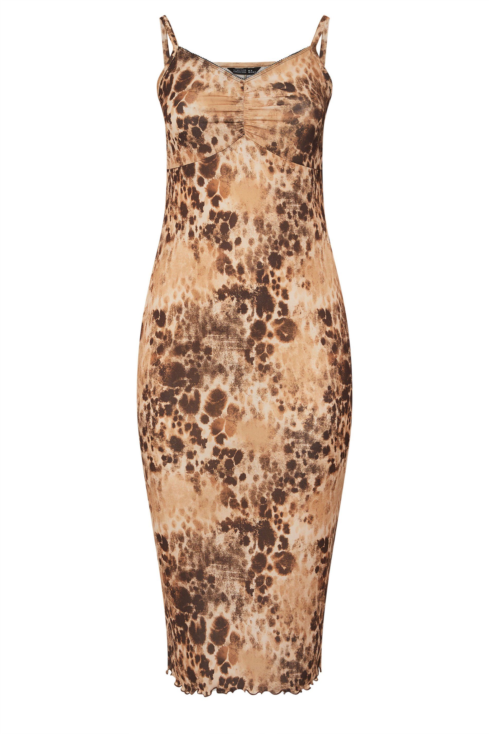 Yours Leopard Print Midi Slip Dress