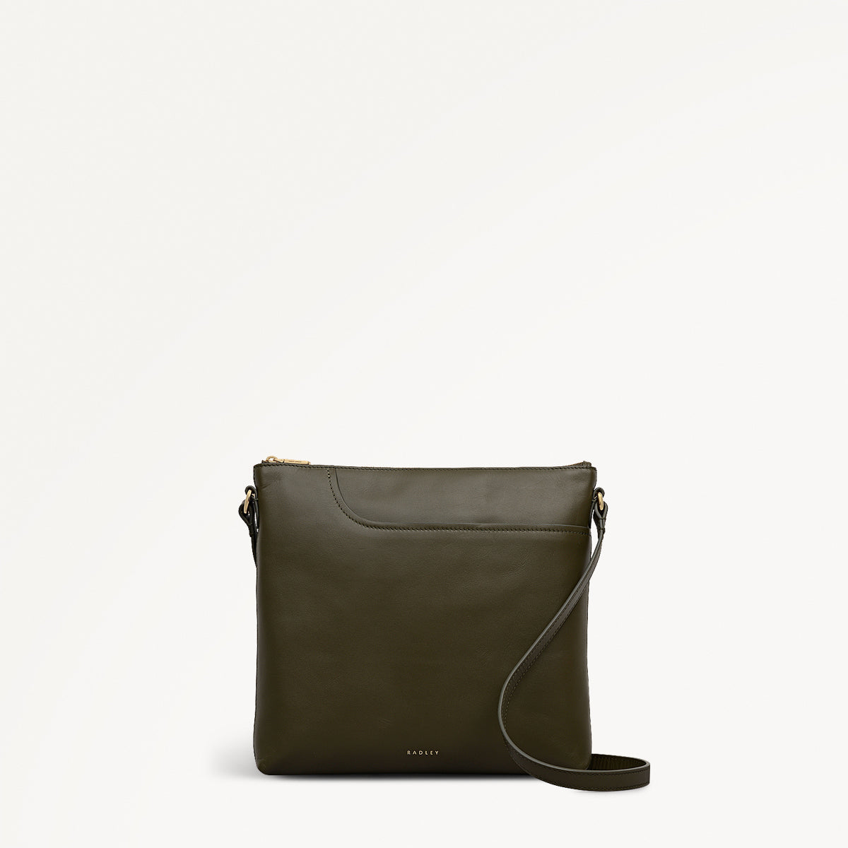 Pockets - Large Ziptop North-South Cross Body Bag