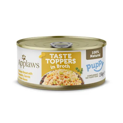 Applaws Puppy Taste Toppers in Broth Saver Pack 24 x 156g