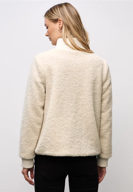 Teddy-Jacke mit Details