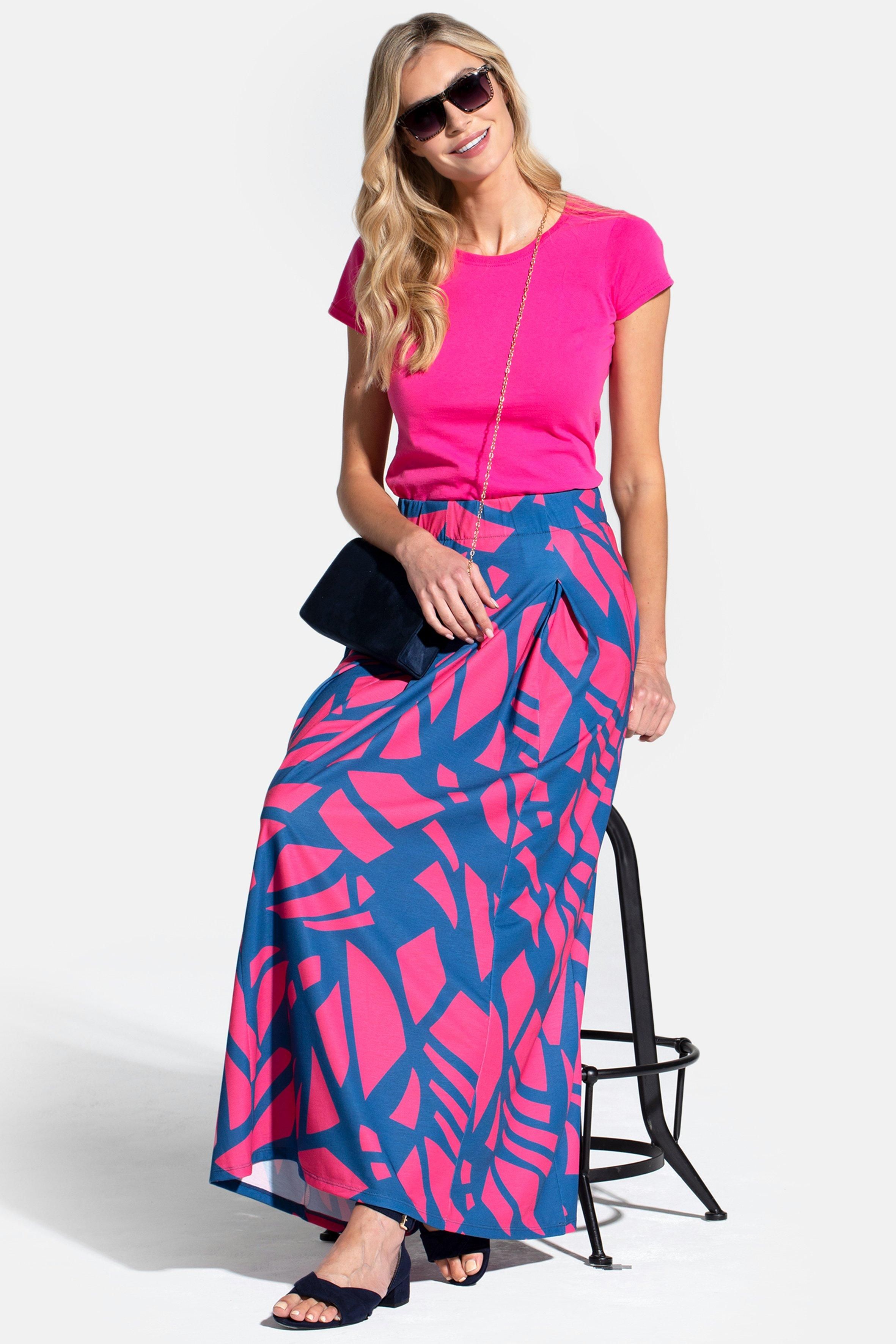 Hot Squash Box Pleat Maxi Skirt