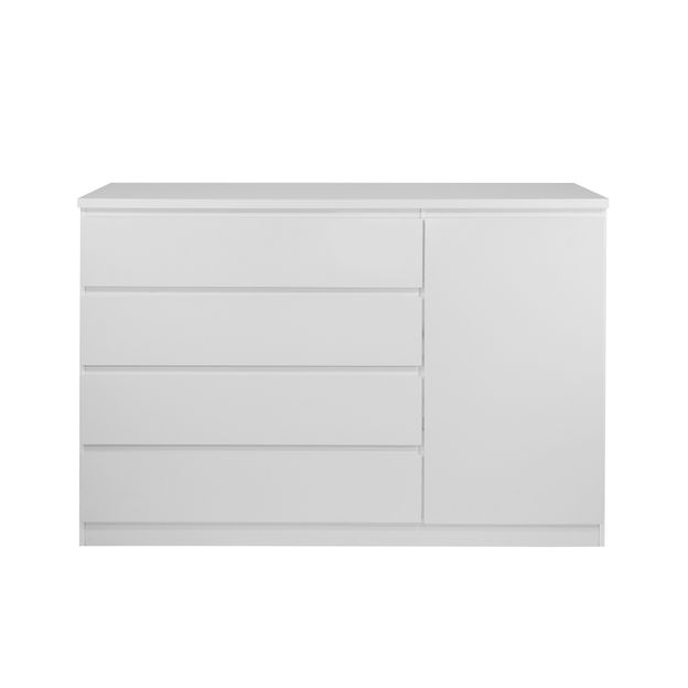 CÔMODA 4 GAVETAS/1 PORTA 1,35M X 45 CM MINCE