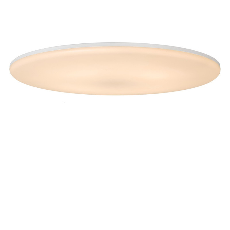 Plafonnier LED Olson opalin blanc dimmable 1800 lm 24 W LUCIDE