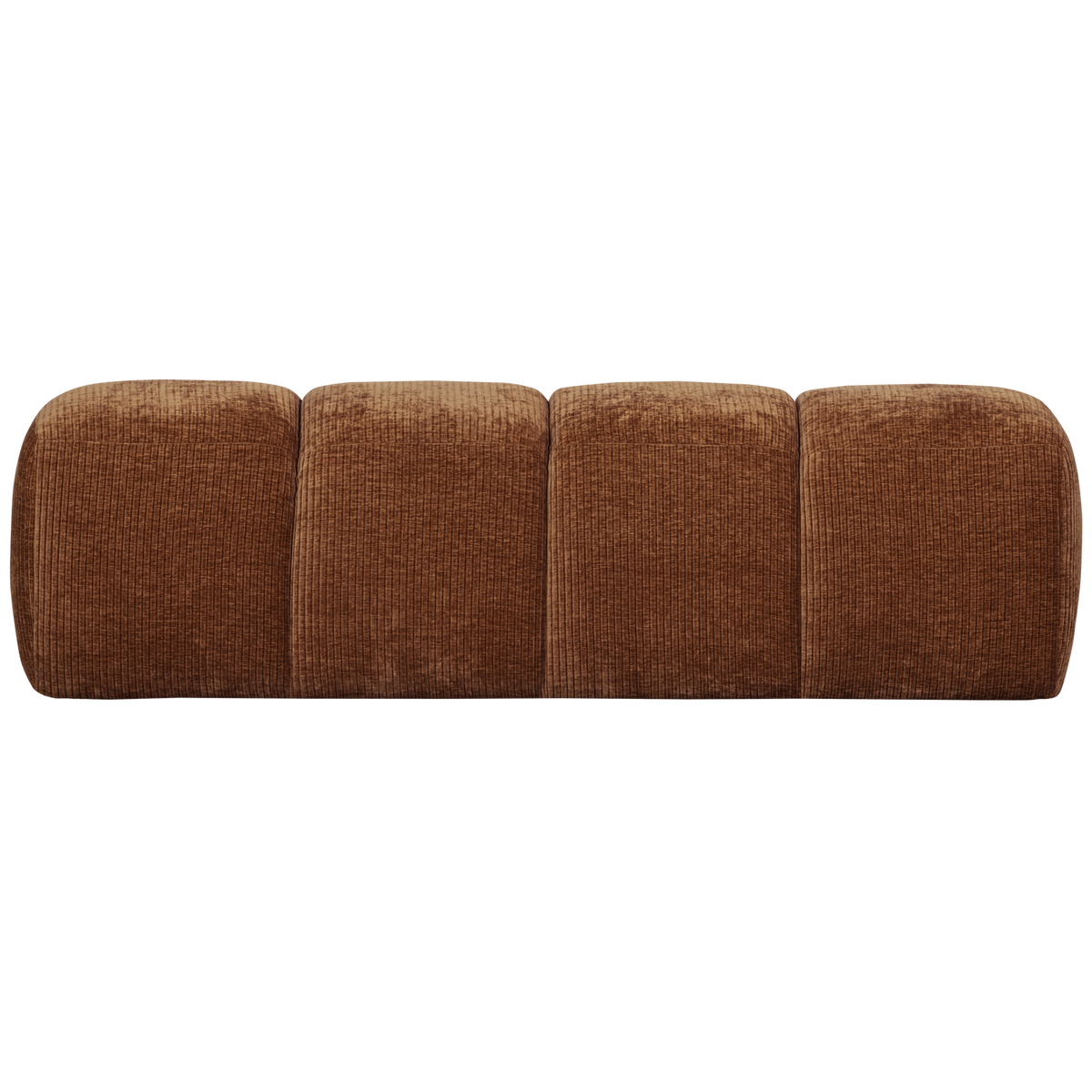 WOOOD eetbankje 164 cm Mojo - Ribstof - Roest Bruin - 49x164x45