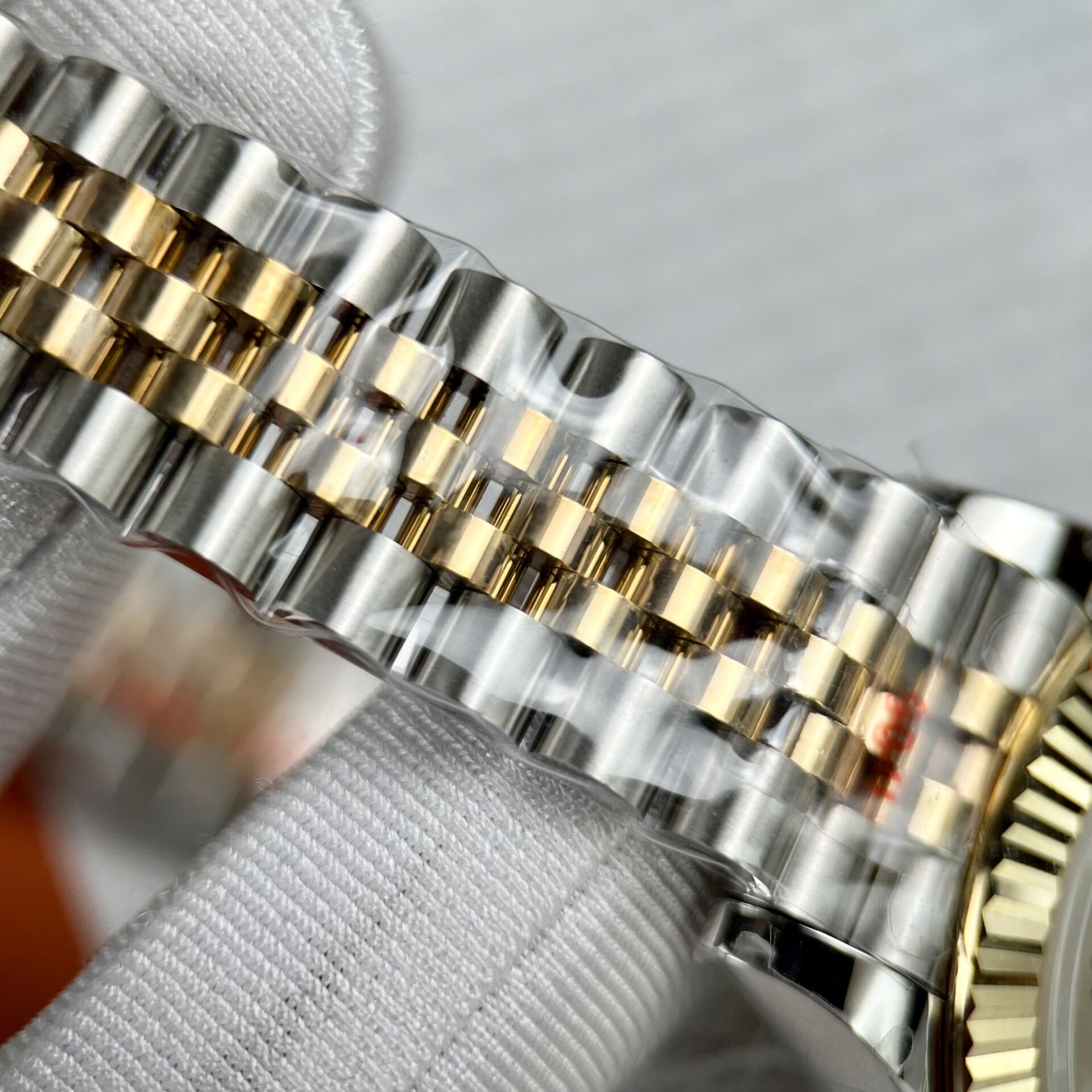 Rolex Datejust SS/YG Plated White Dial CZ Diamonds 31mm Jub Super Clone