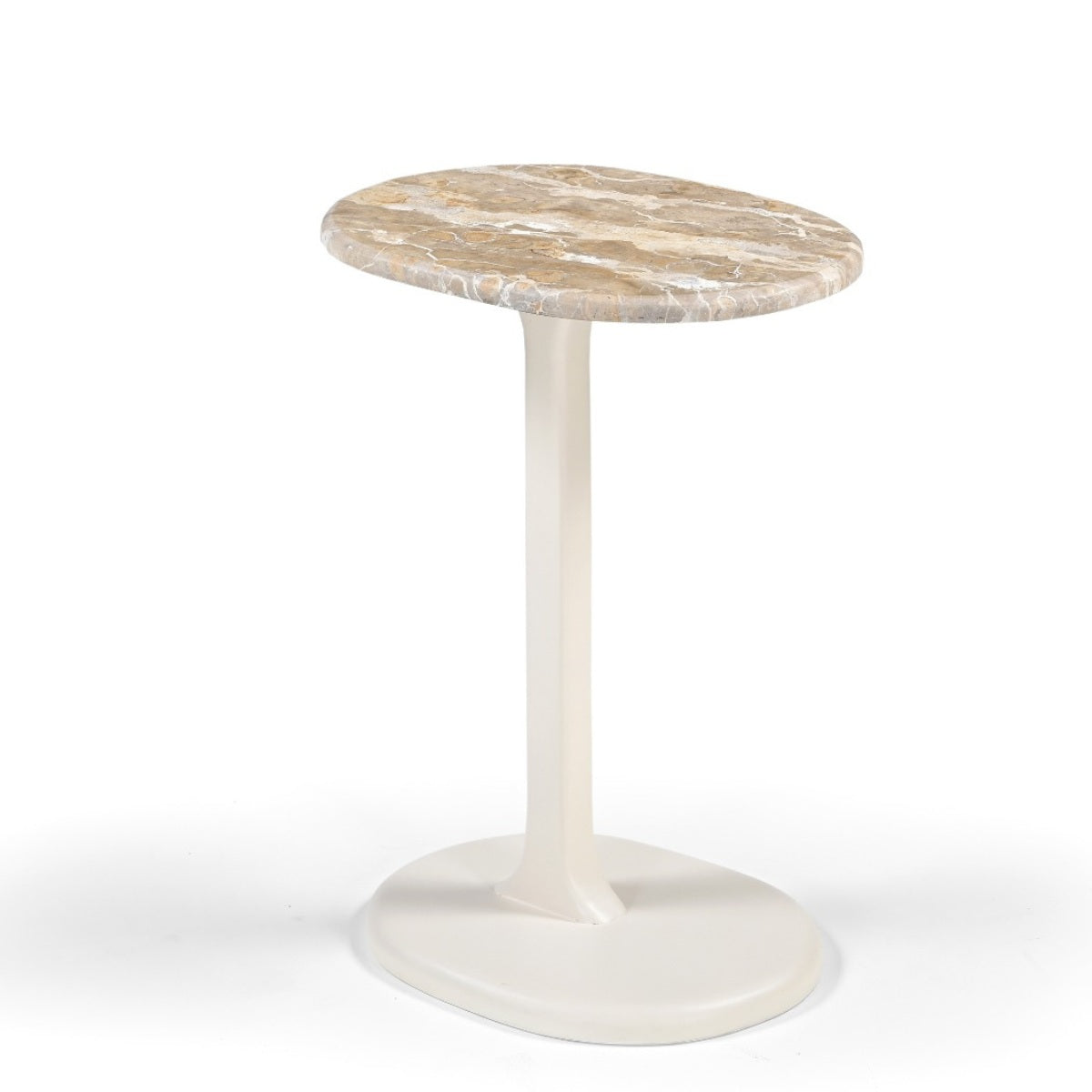 DÉJA Living Bijzettafel Jurva - Beige/Marmer - 40x30x55cm
