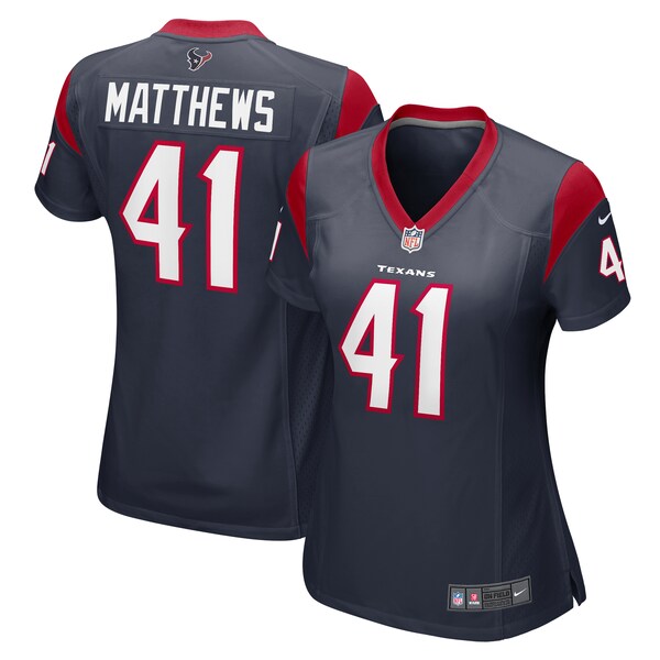 Jesse Matthews Houston Texans Nike Women's Team Game Jersey -  Navy