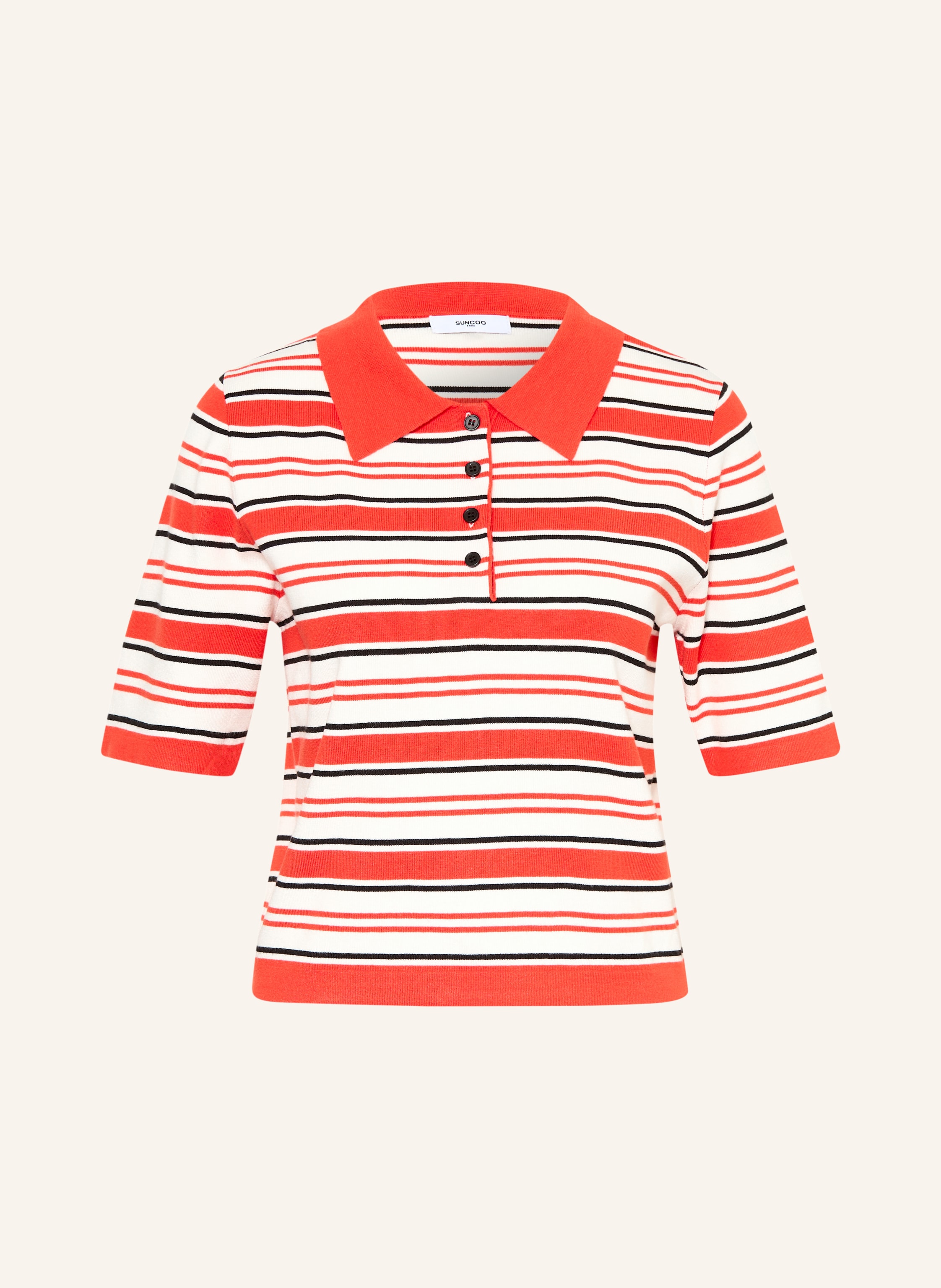 SUNCOO Strick-Poloshirt PAILLIS