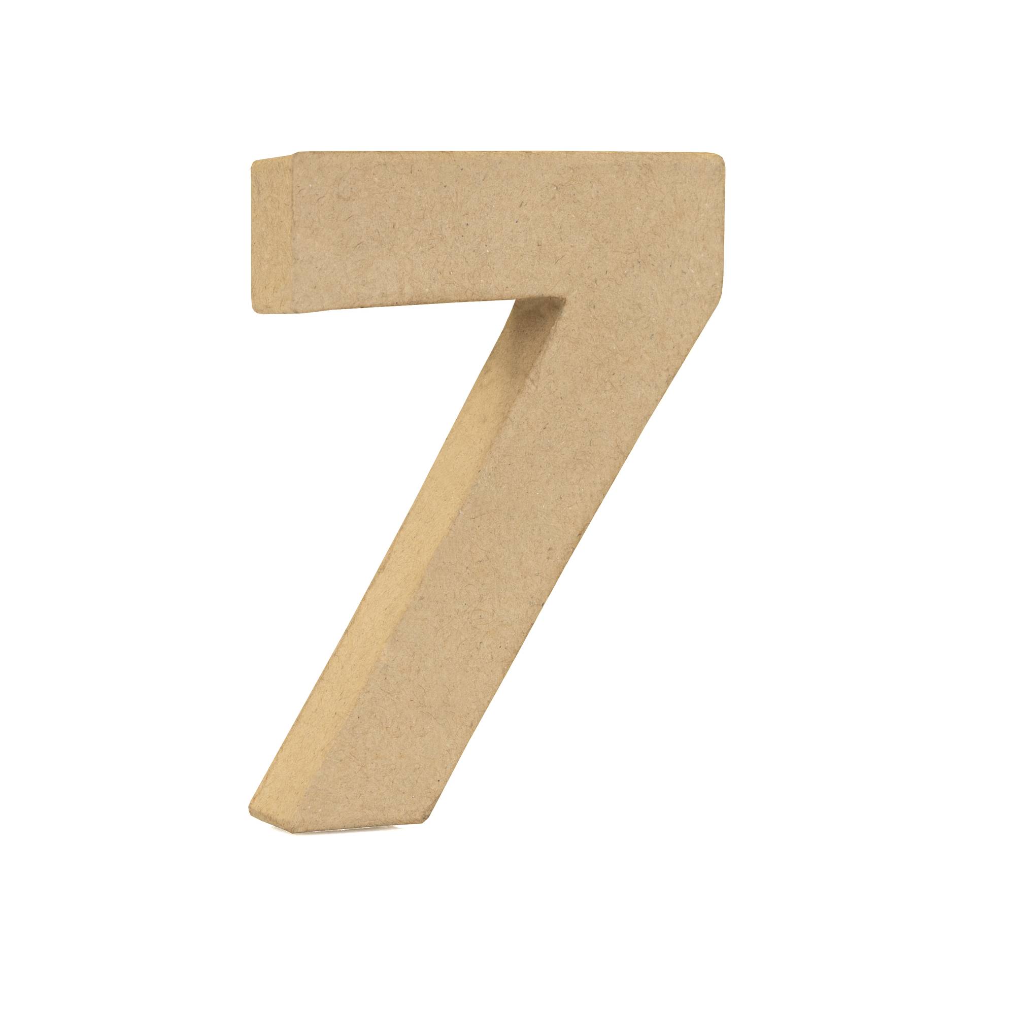 Mini Mache Number 7 10cm