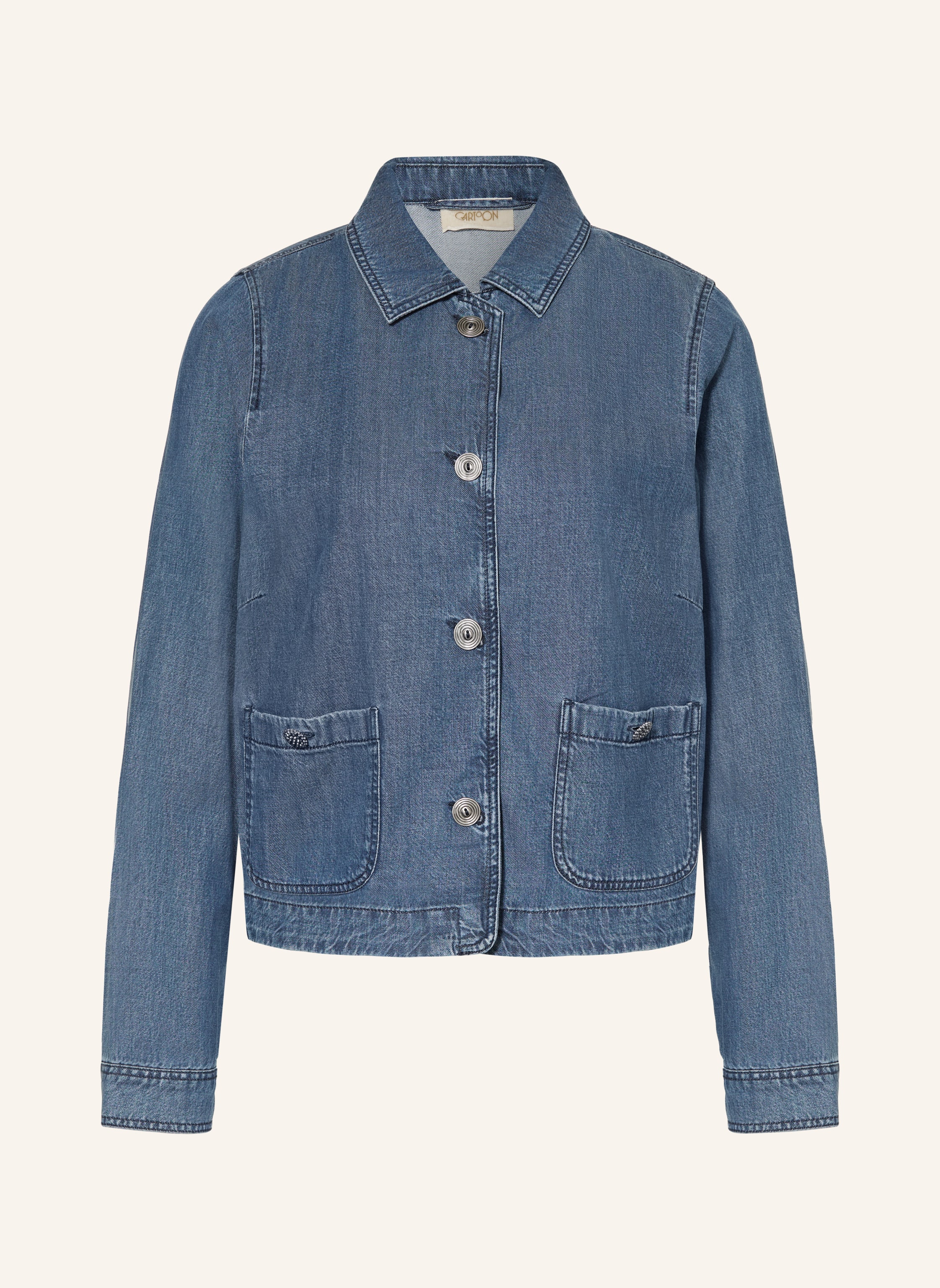 CARTOON Kastenjacke in Jeansoptik