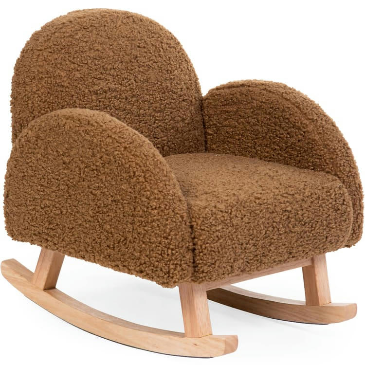 - Fauteuil à bascule enfant Teddy marron