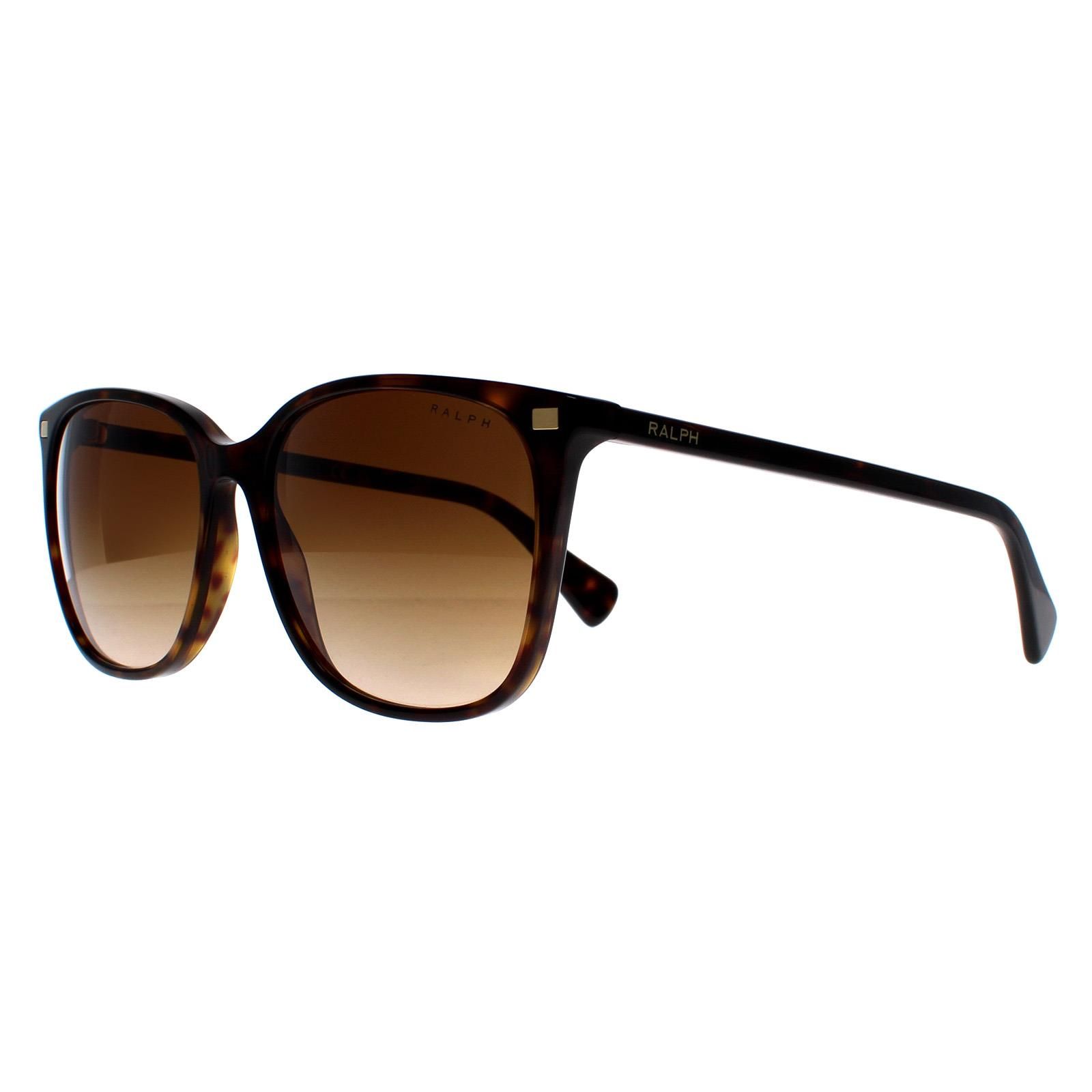 Ralph by Ralph Lauren Square Shiny Dark Havana Brown Gradient RA5293