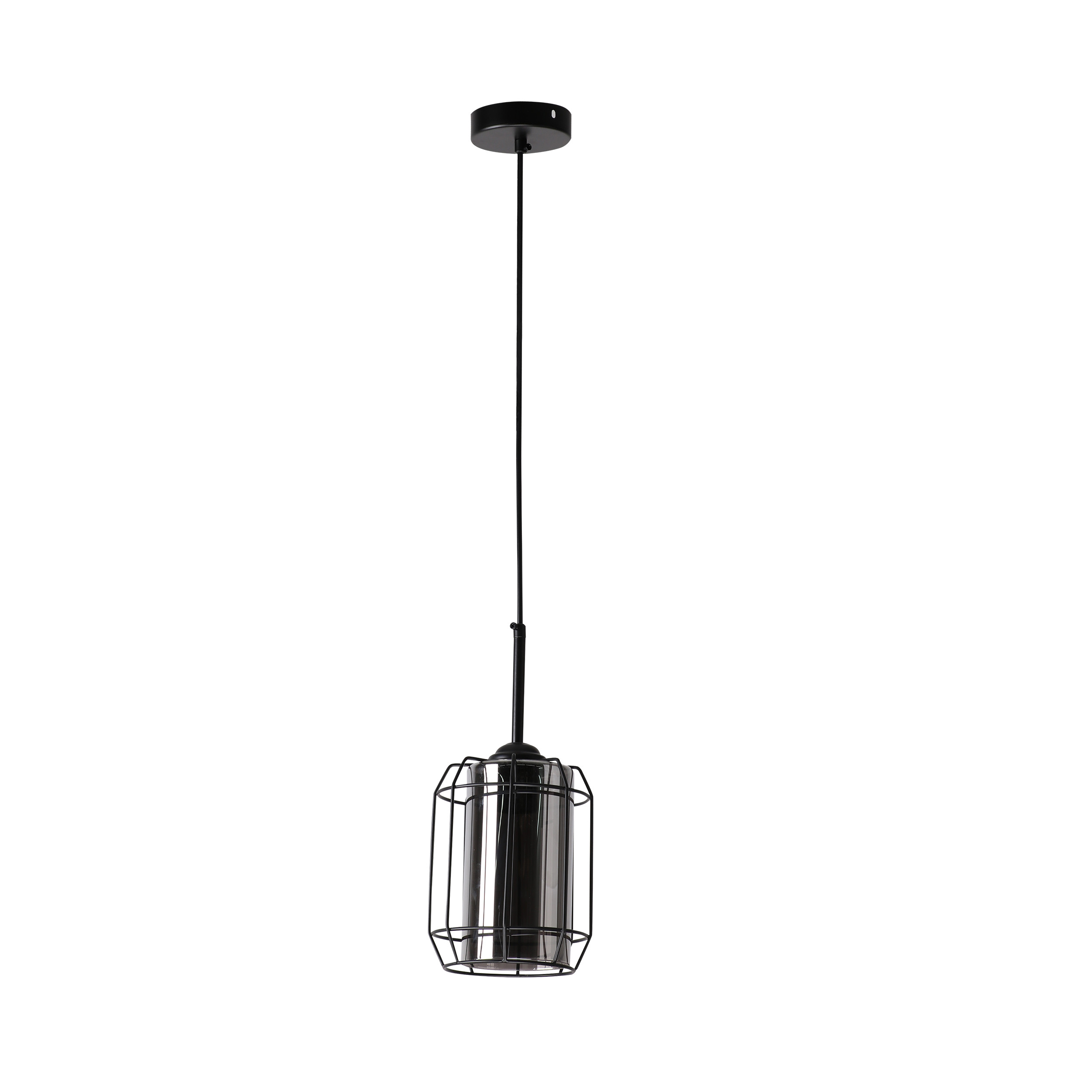 Lampa wisząca czarna-dymiona Jonera 1xE27x40W wym: 110x15x15 cm Candellux