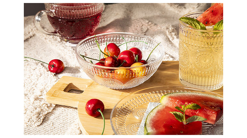 Salaterka Daisy szklana 13 cm transparentna