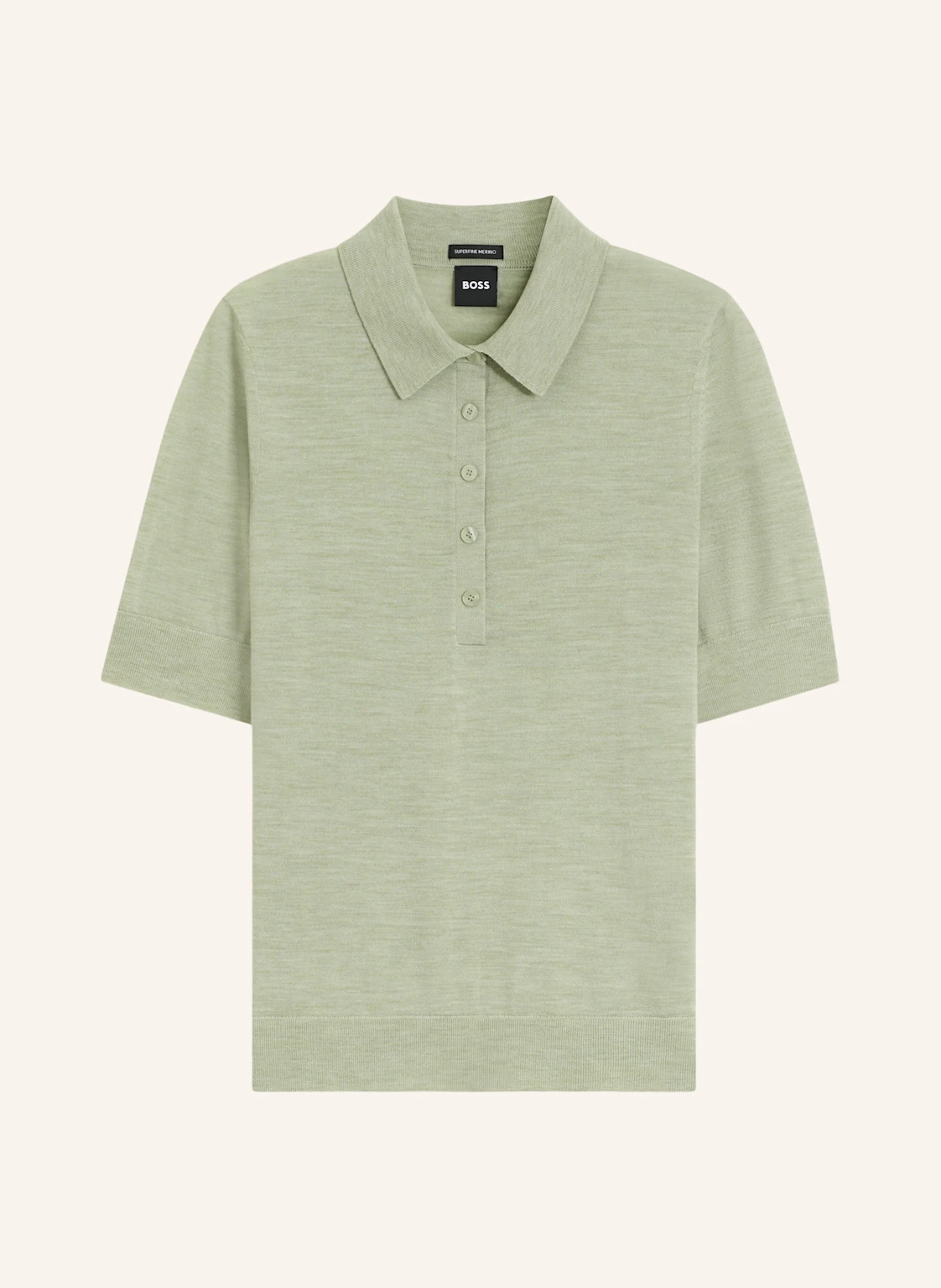 BOSS Poloshirt FIDENKA aus Merinowolle