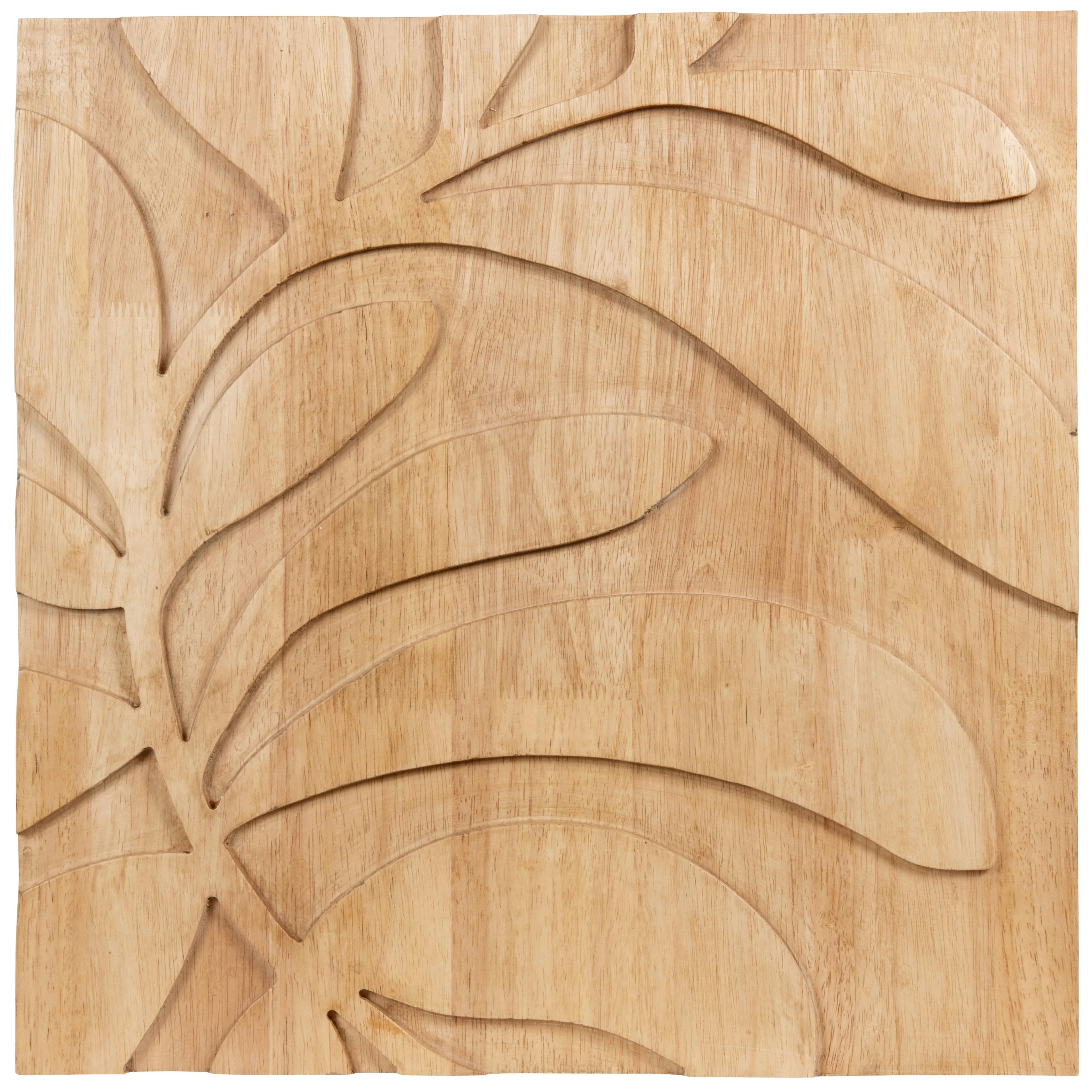 PALMA - Déco murale en bois de manguier 45x45