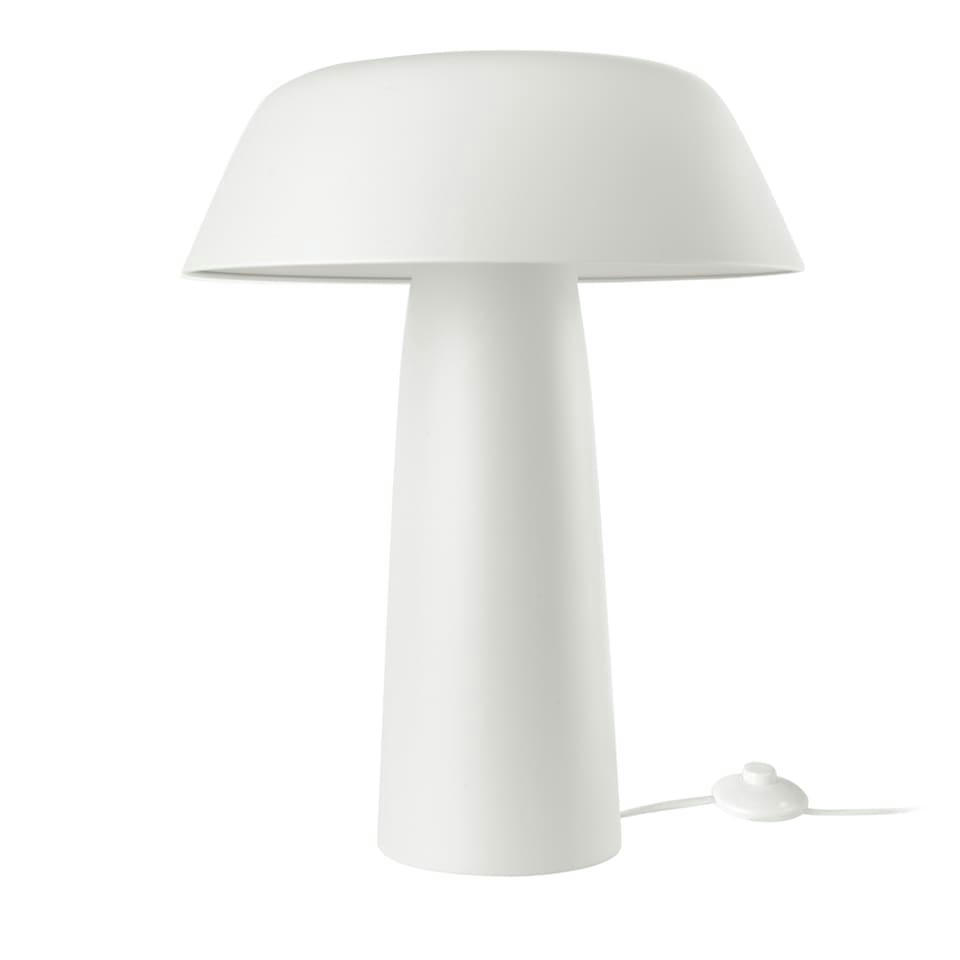 - Lampe de table en acier blanc