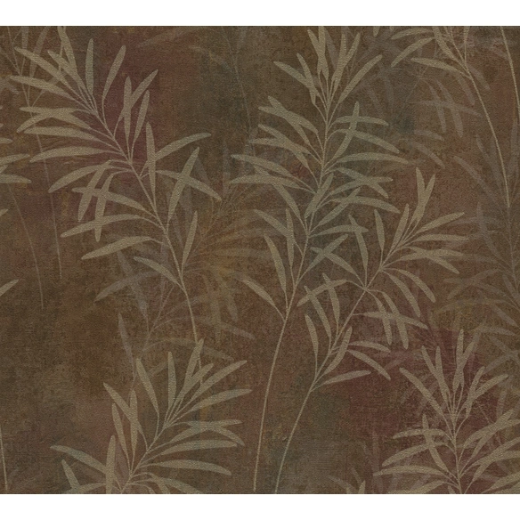 Vliestapete, BxL: 53 x 1005 cm, rostfarben/goldfarben