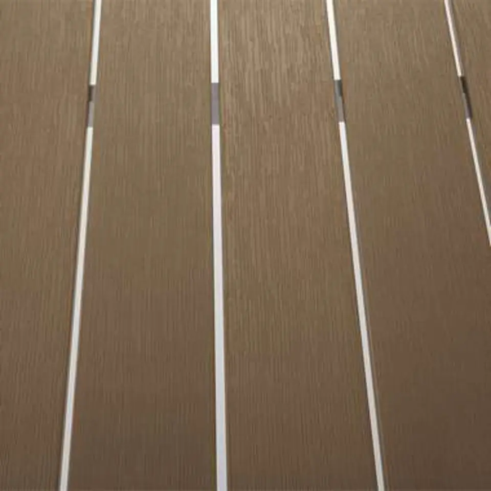 NARDO - Tuinset voor 6 - Lichte houtkleur - Kunsthout