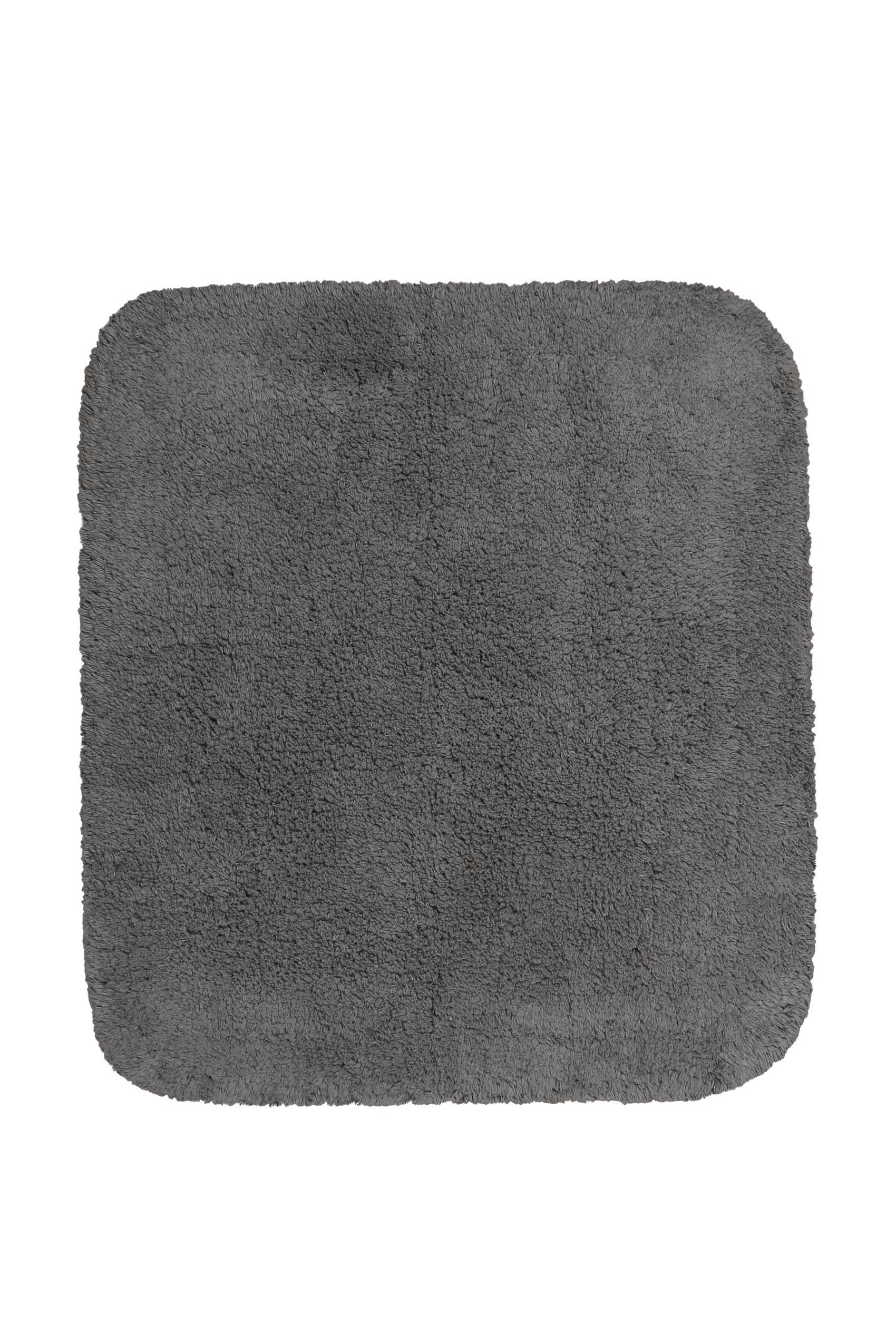 OLE - Tapis de bain doux gris ardoise coton 55x65