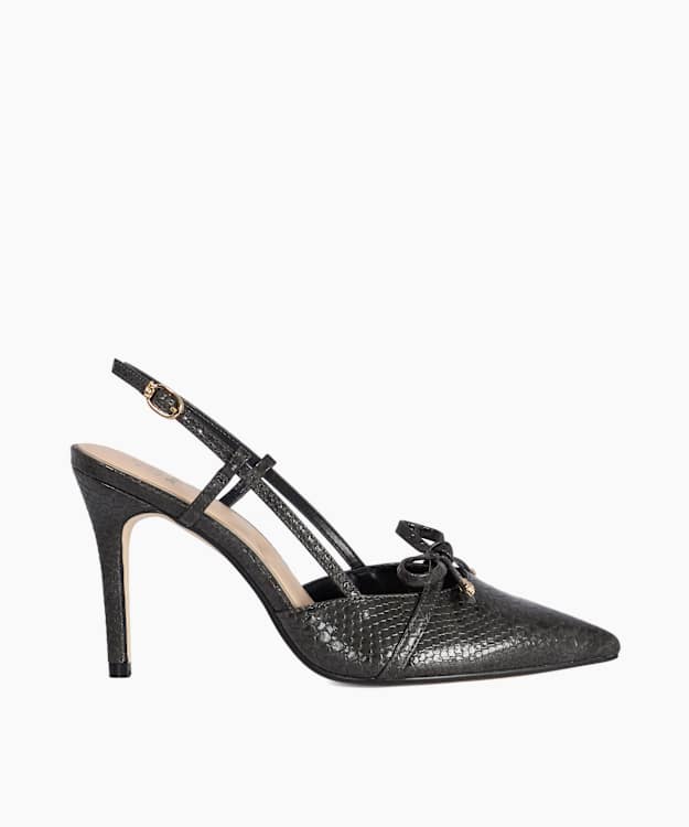 Cecelia Grey - Snakeskin-Effect Slingback Court Shoes