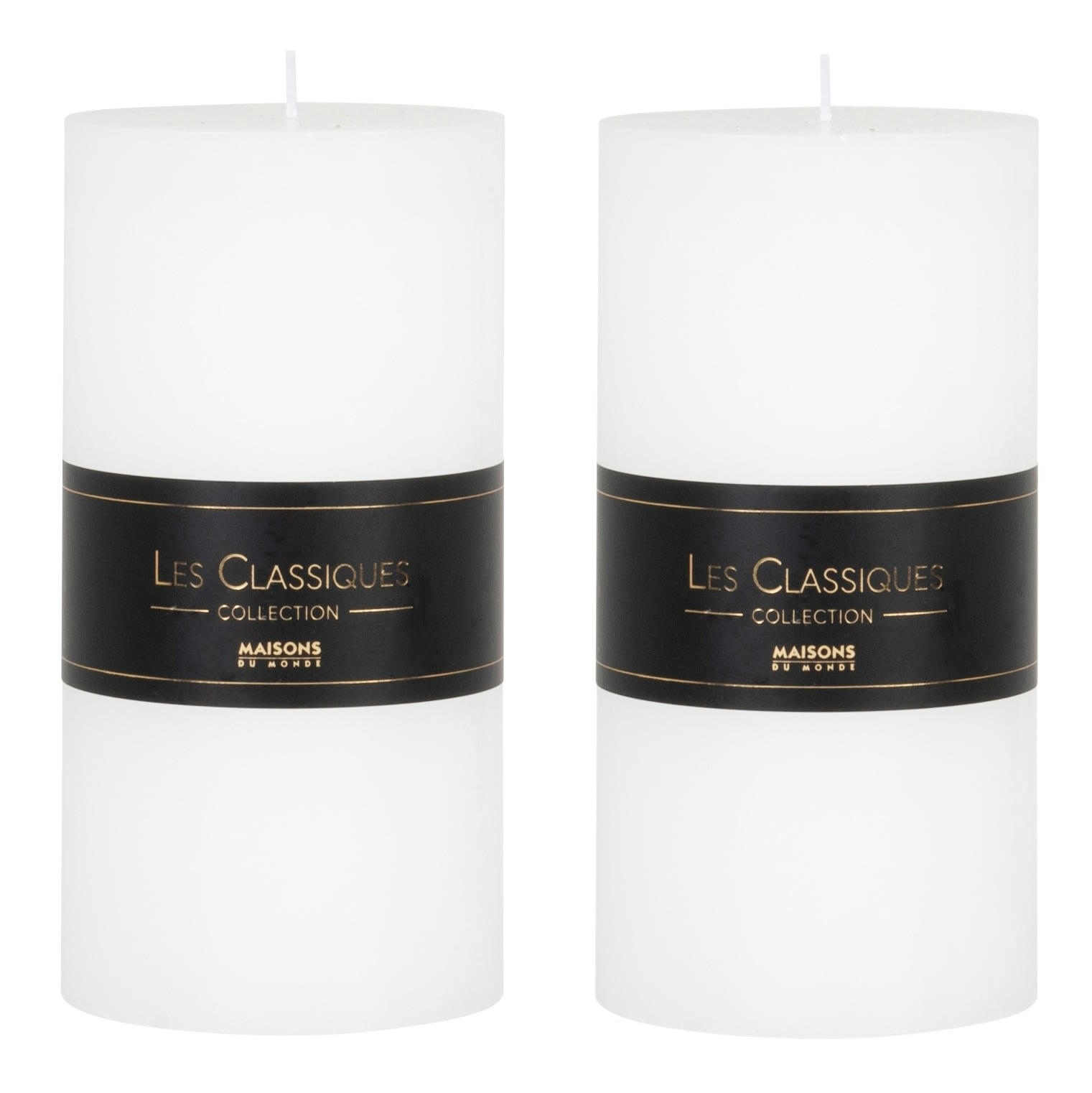 - Bougie cylindrique blanche H20