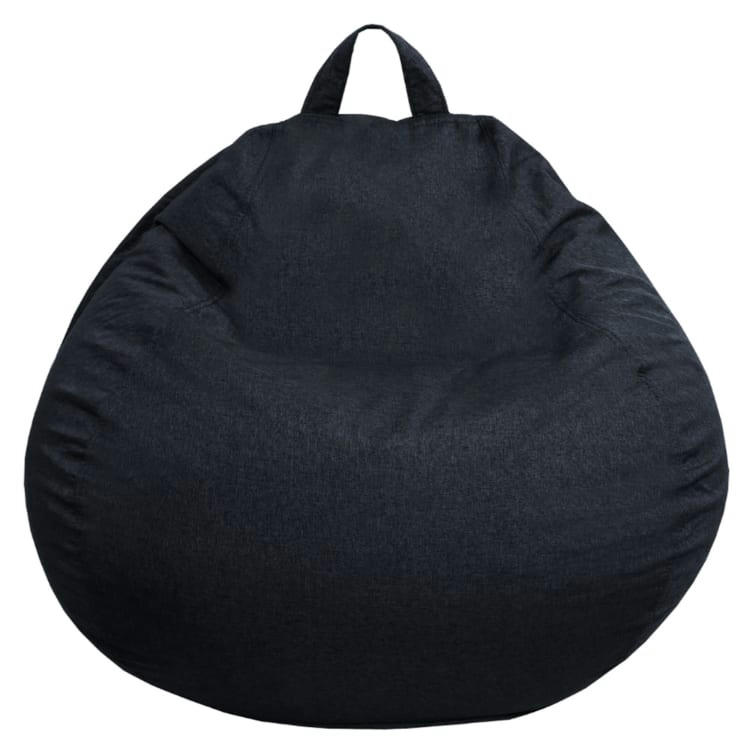- Pouf Poire Noir 105 x 85 cm