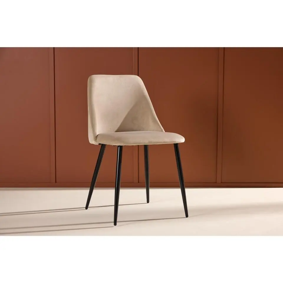 Svea - Kamo eetkamerstoel - velvet - beige