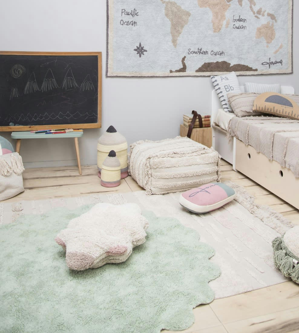 MOUTON - Tapis coton relief mouton D140cm