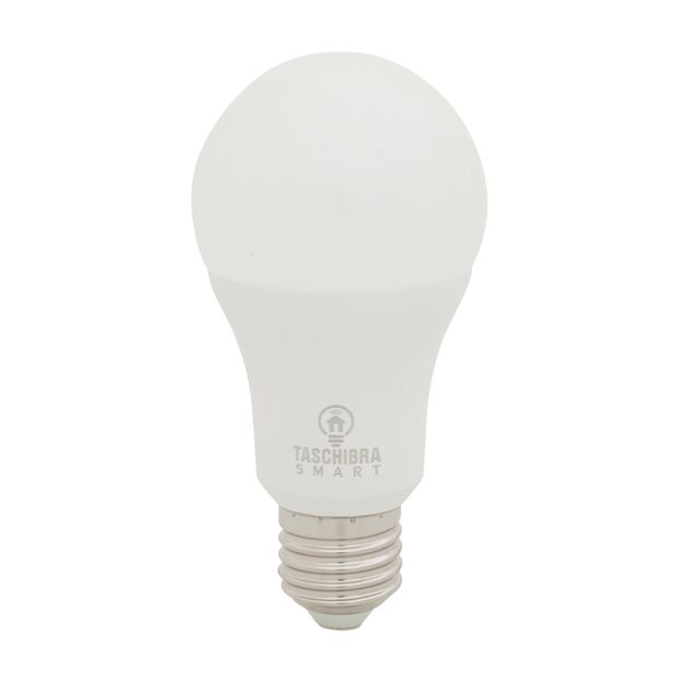 LÂMPADA LED BULBO INTELIGENTE RGB A60 E27 10W 127 220V TASCHIBRA
