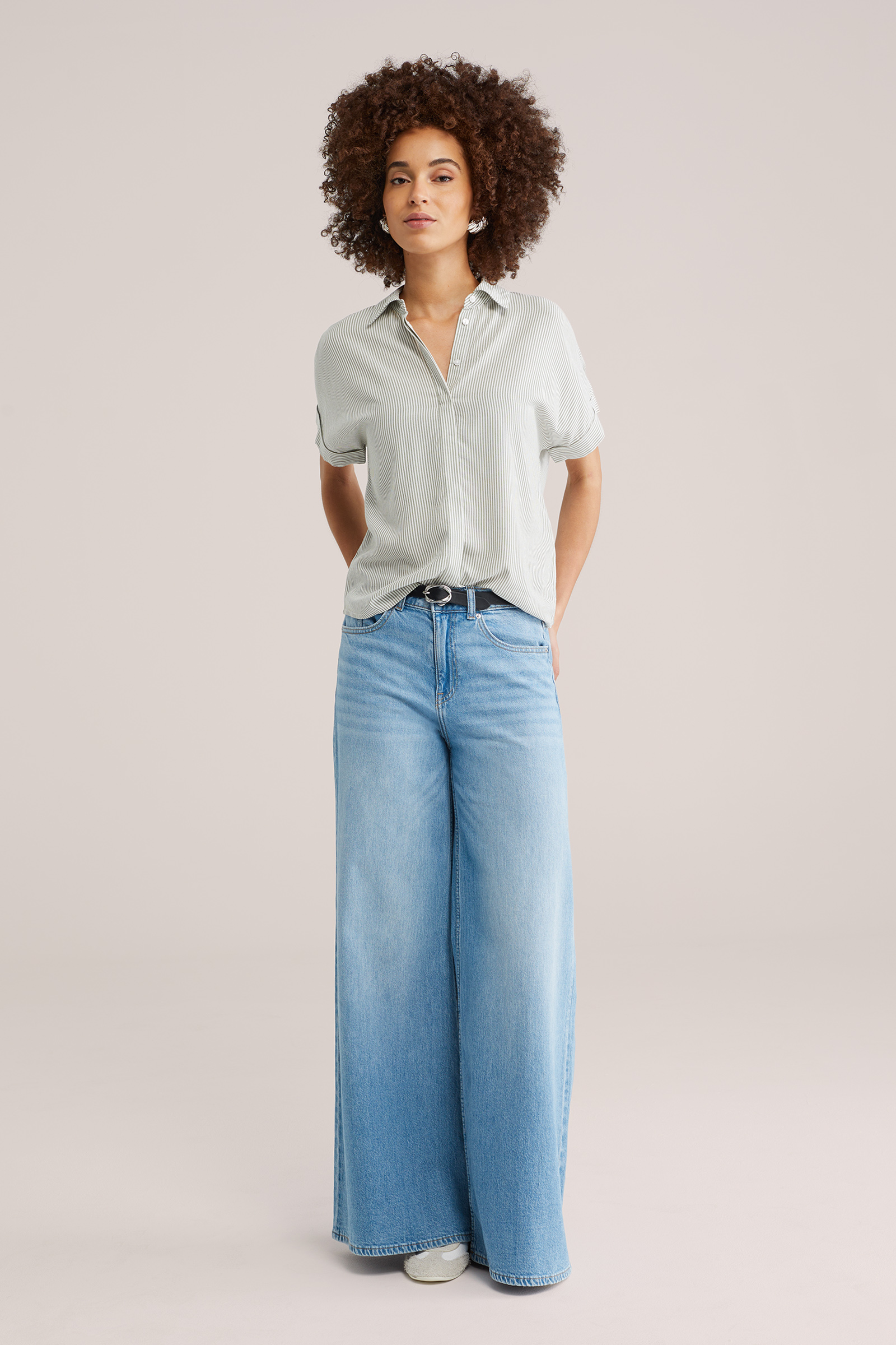 Dames gestreepte blouse