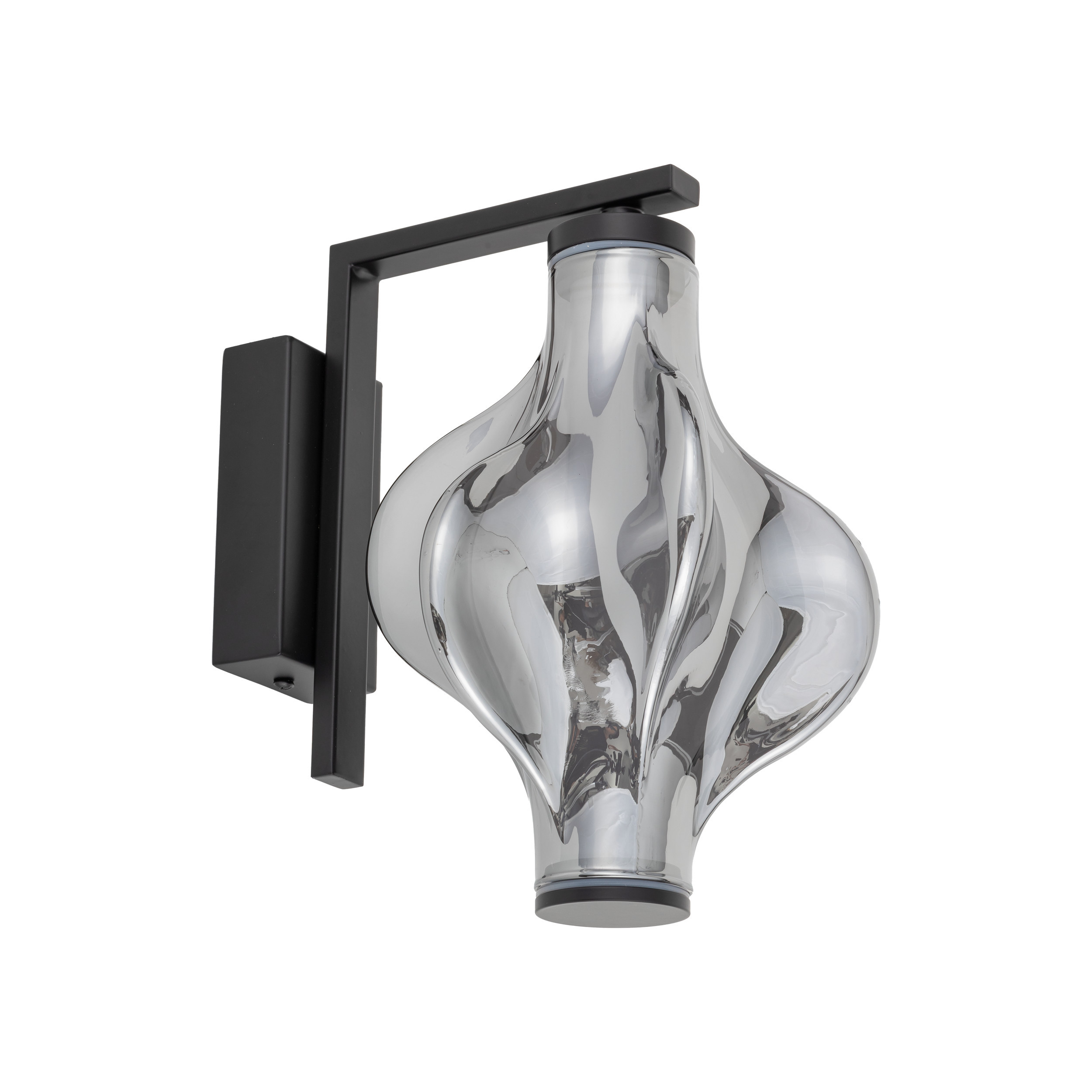 Elva Black Kinkiet Led 8W nad lustro obraz galeryjka