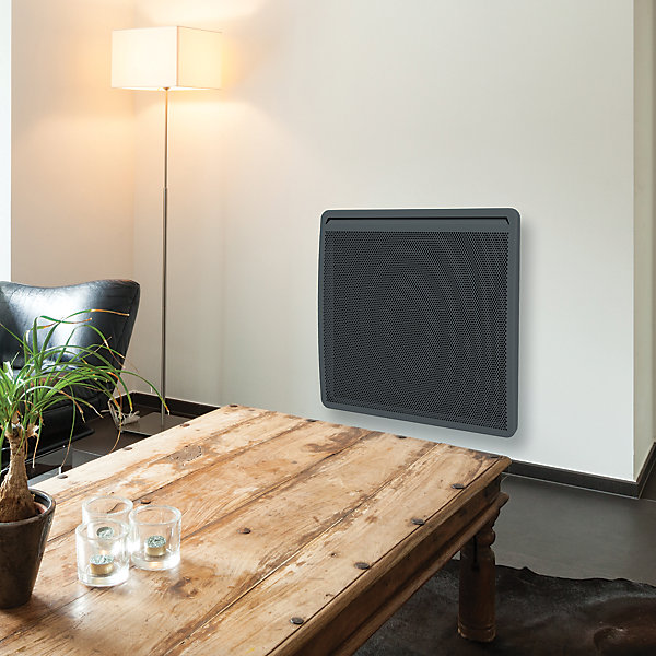 Panneau rayonnant Kiruna 1000W horizontal gris