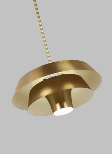 Lampa wisząca oksydowany mosiądz Brisbin 1xE27x60W Feiss