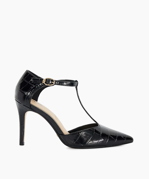 Castered Black - Pointed Toe Stiletto Heels