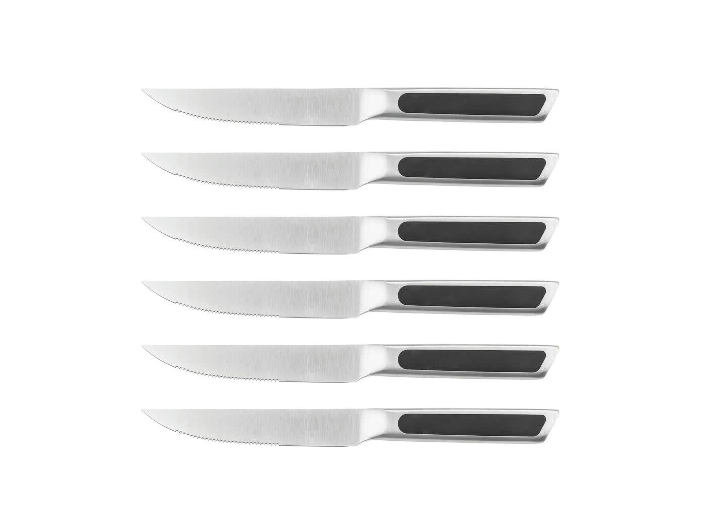 NUDE - Lot de 6 couteaux en inox noir