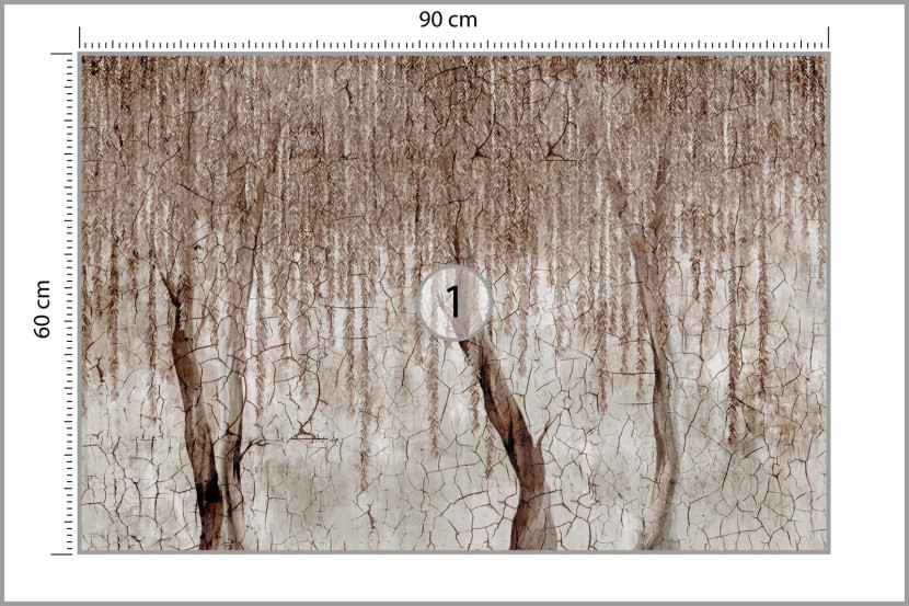 Fototapeta Wierzba Na Betonie 90x60cm