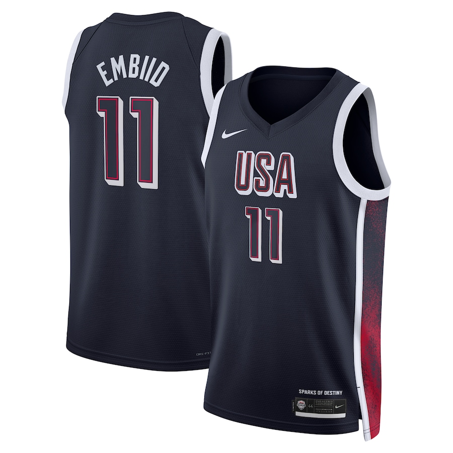 Joel Embiid Unisex Nike Men's USA Basketball 2024 Swingman Player Jersey - Navy
