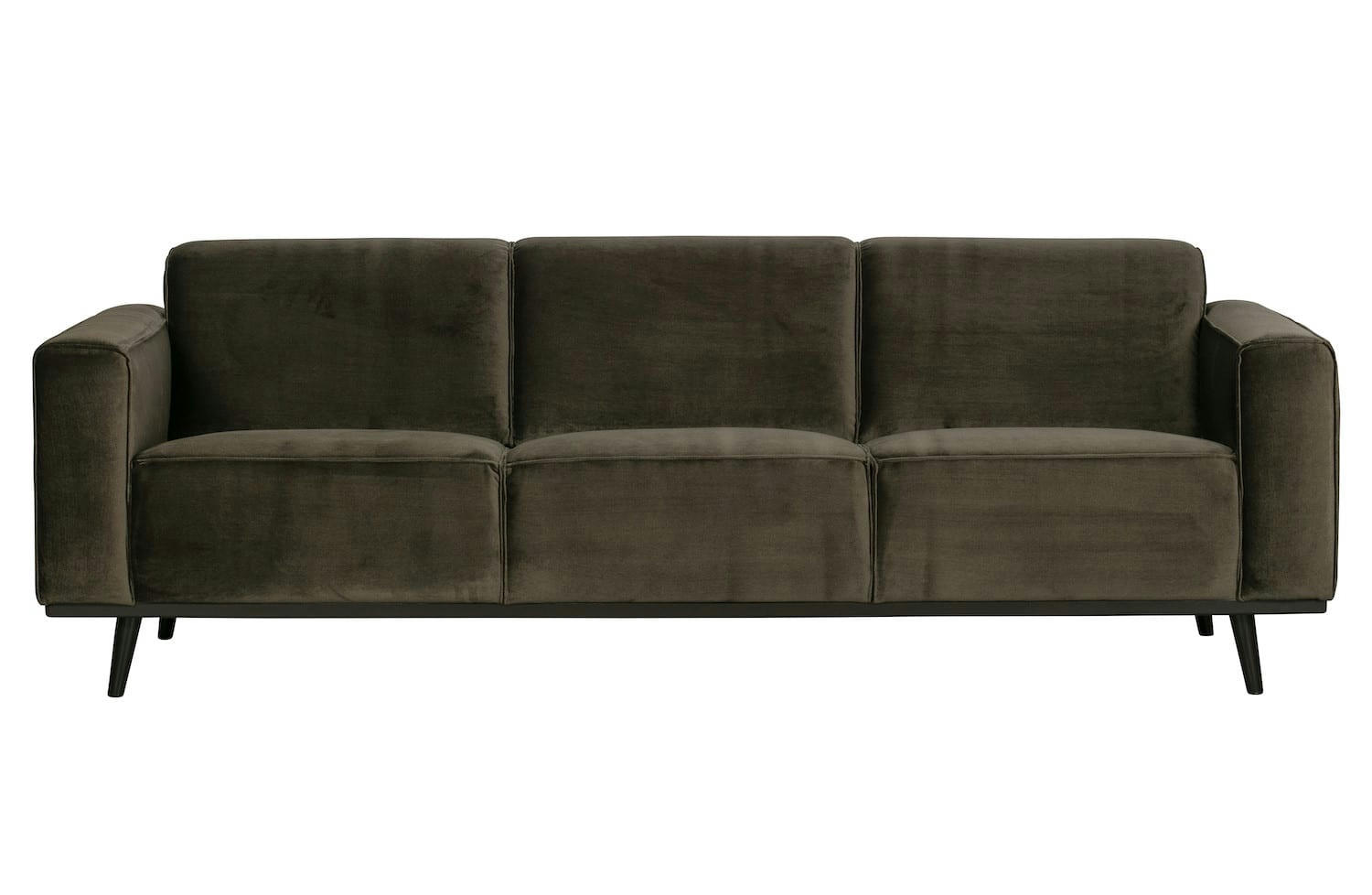 STATEMENT - Canapé 3 places en velours vert