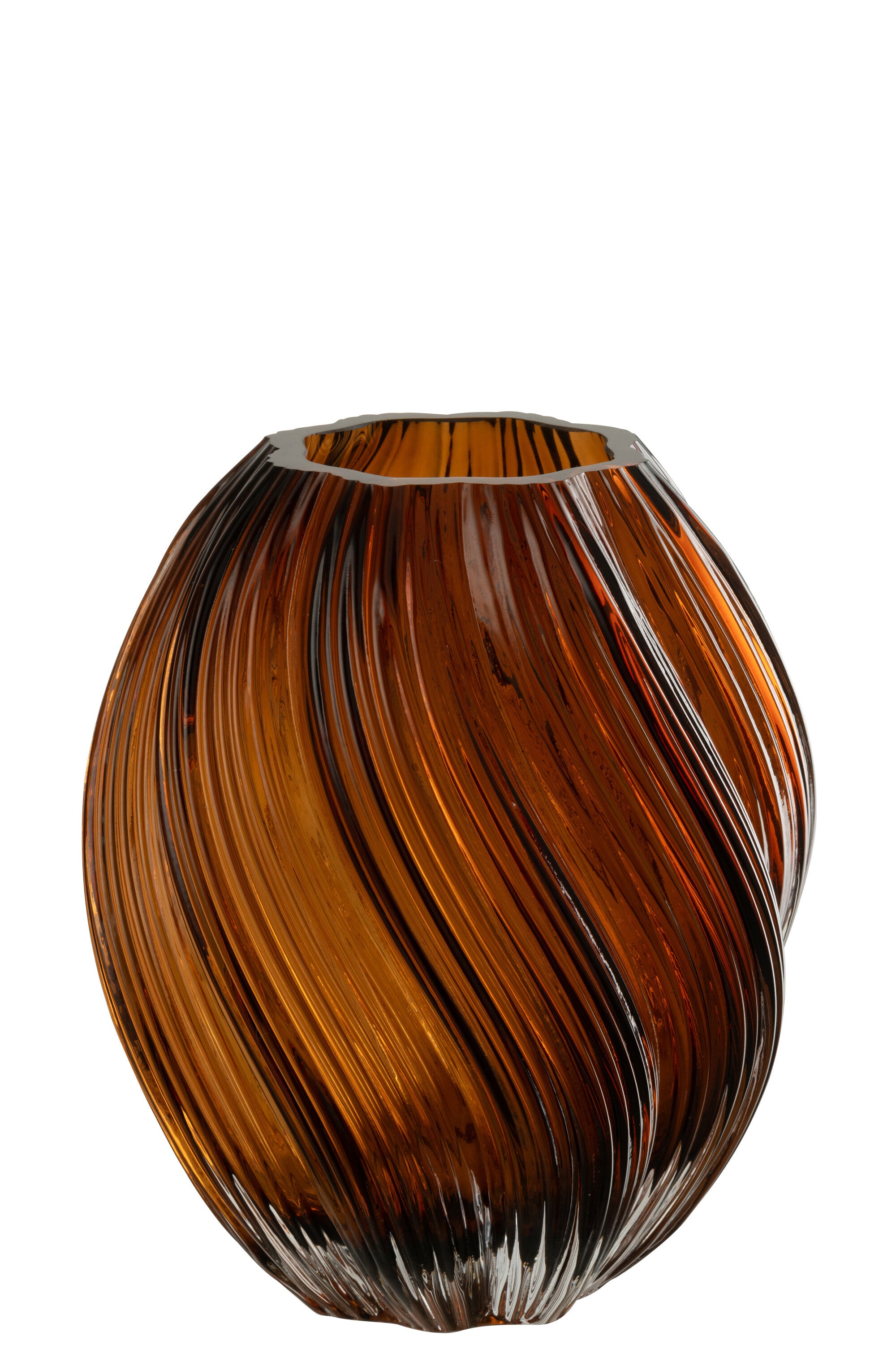 J-Line vaas Carol - glas - bruin - medium