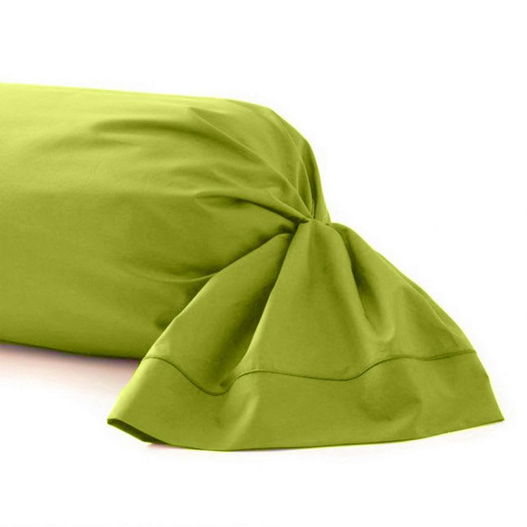 PERCALE MONTELEONE - Taie de traversin en Coton Vert 185 cm