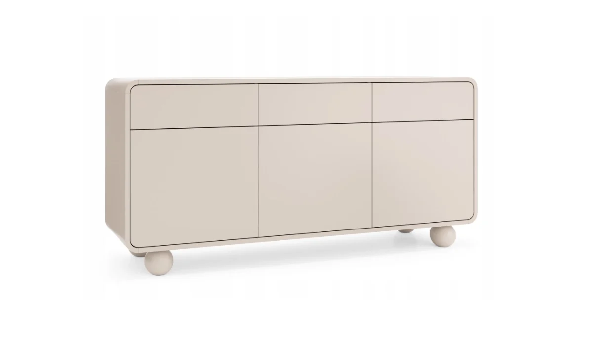 Komoda Kaszmir 160 cm Zaoblone blaty nogi Kula Alis PS