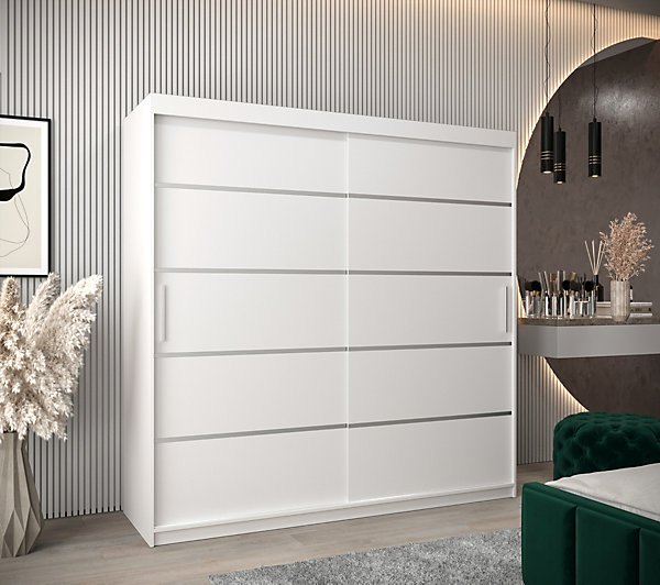 Armoire Verona 1 a portes coulissantes H. 200 x L. 200 x P. 62 2 portes