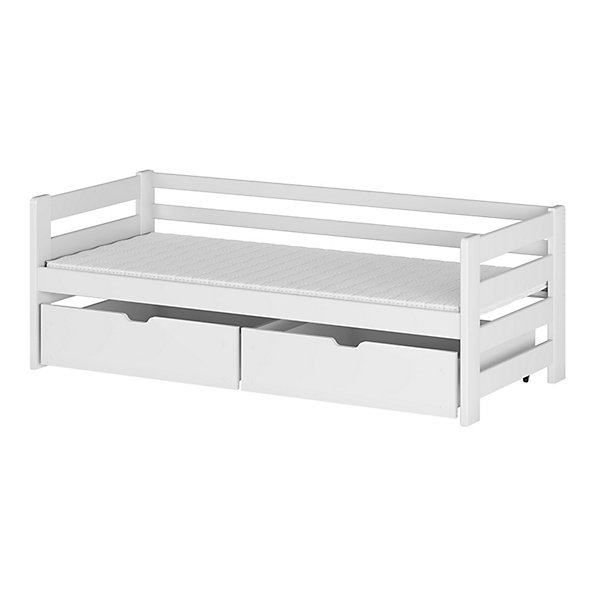 Lit 90x200 sommier et tiroirs inclus Erwan Blanc