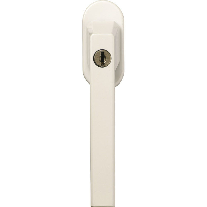 Poignée de fenêtre avec serrure FG110 blanche 3 pièces ABUS