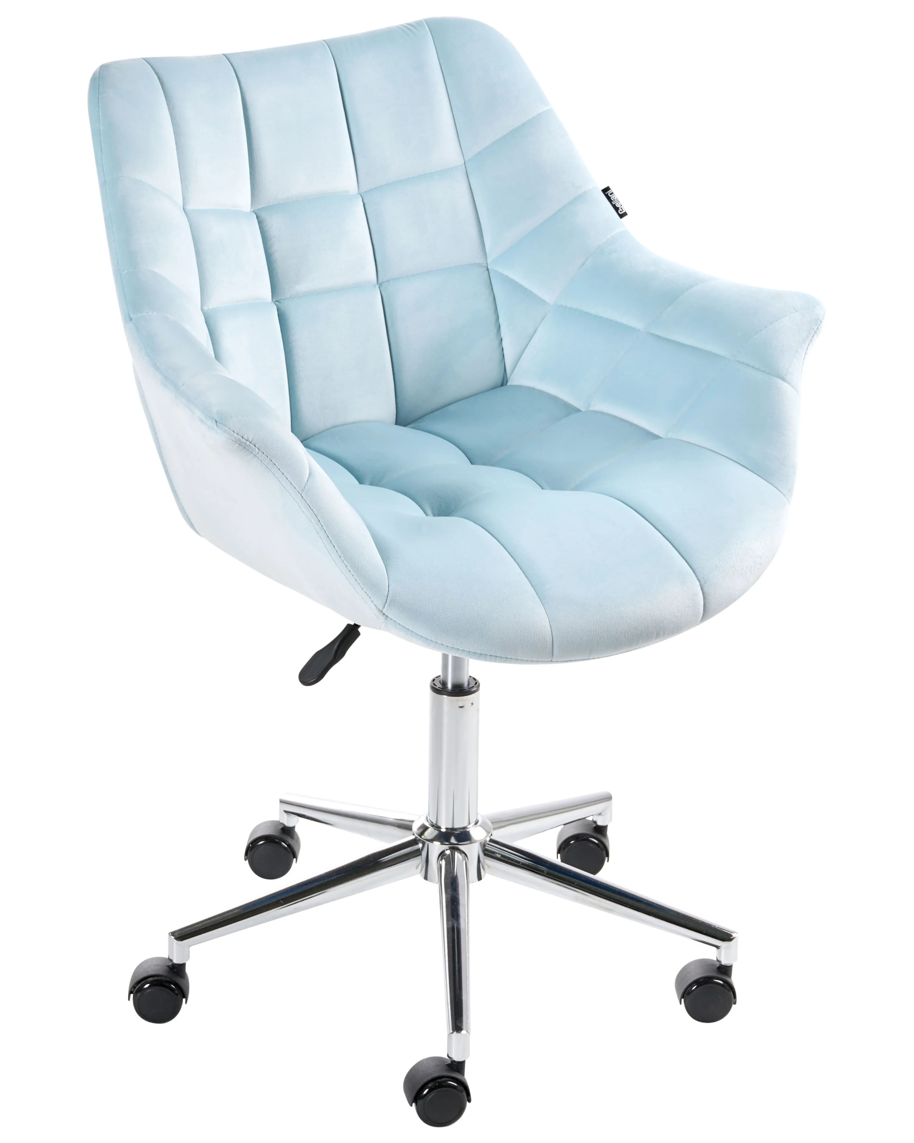Desk Chair LABELLE Velvet Light Blue