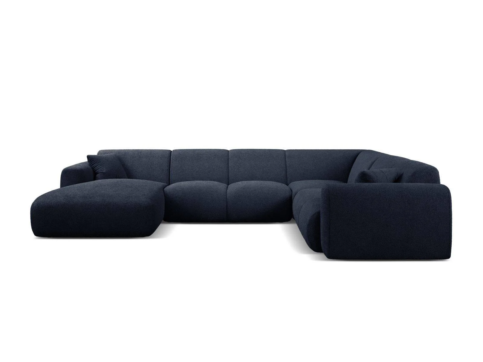 Modulaire hoekbank Molino rechts bouclé